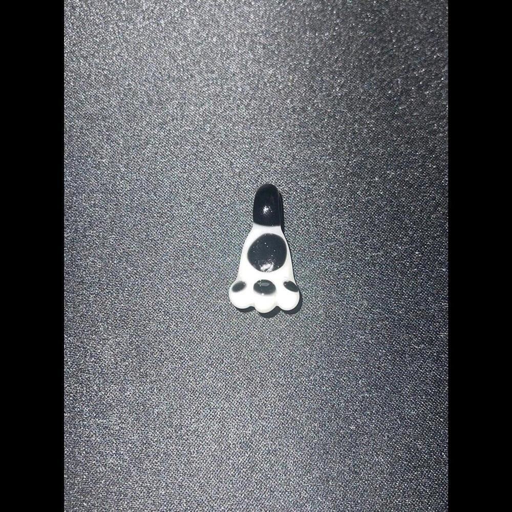 2023 Heady Jason Charles Rabbit foot Pendant White & Black